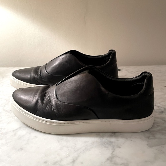 VINCE - Laceless Slip On Oxford Leather Sneakers 6 - Picture 8 of 8